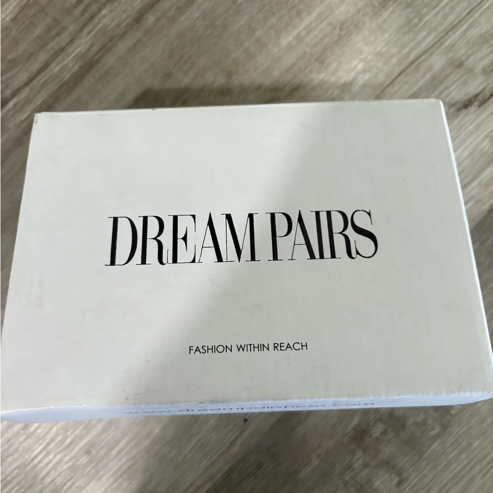 Dream Pairs Black Dress Shoes with Pearl Accent